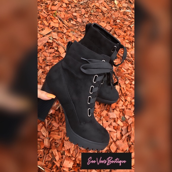 Shoes - Laced Booties